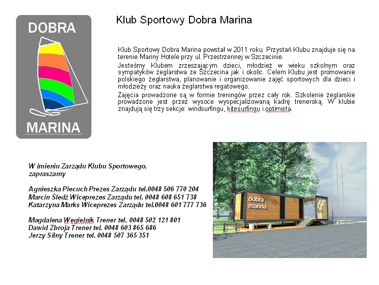 Materiał ilustracyjny: Klub Sportowy Dobra Marina