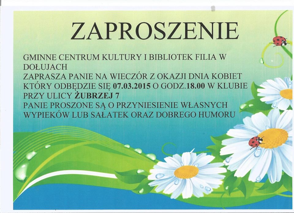 Materiał ilustracyjny: Dzień Kobiet w Klubie w Dołujach