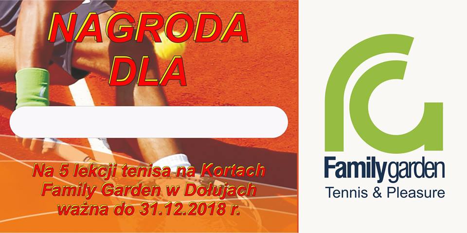 Materiał ilustracyjny do artykułu: Korty Tenisowe Family Garden – sponsor 2018