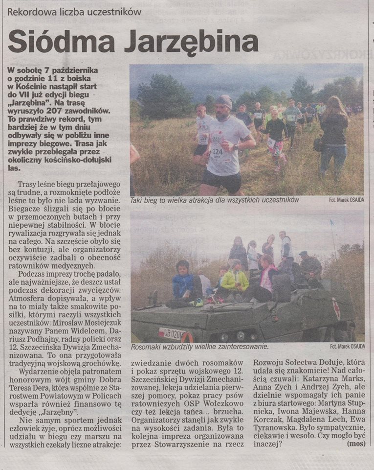 Kurier Szczeciński o naszej VII Jarzębinie