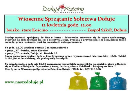 Materiał ilustracyjny: Wiosenne sprzątanie Sołectwa 12.04.2014