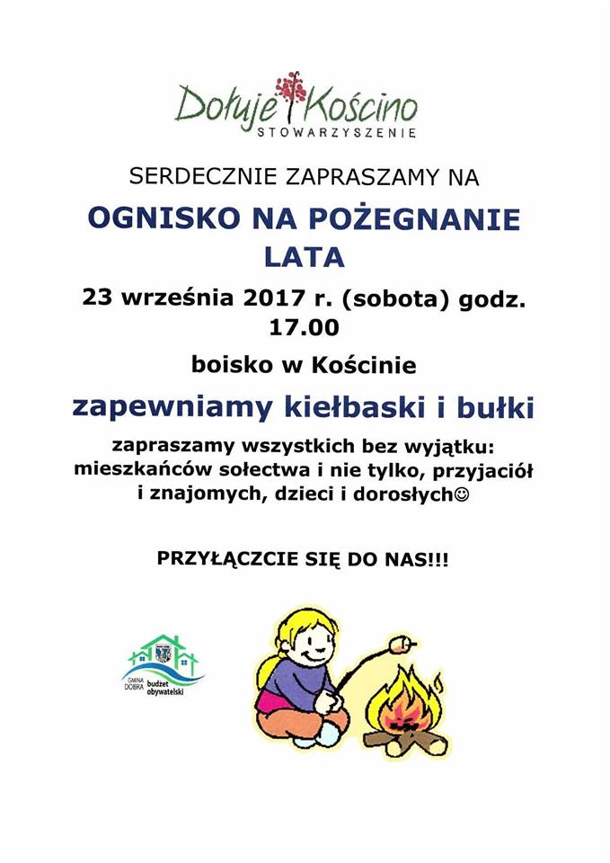 23.09.2017, sobota, Ognisko na pożegnanie lata Kościno