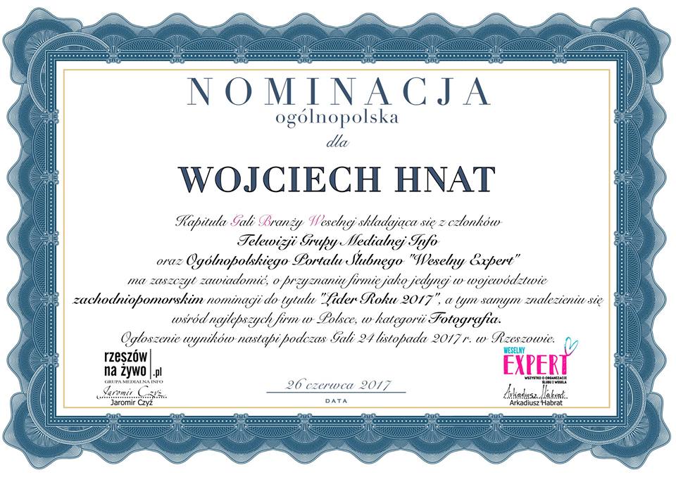 Wojciech Hnat Nominacja