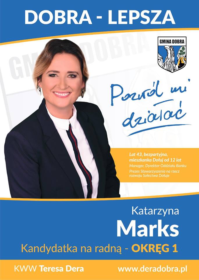 21.10.2018 kandydat do Rady Gminy Katarzyna Marks