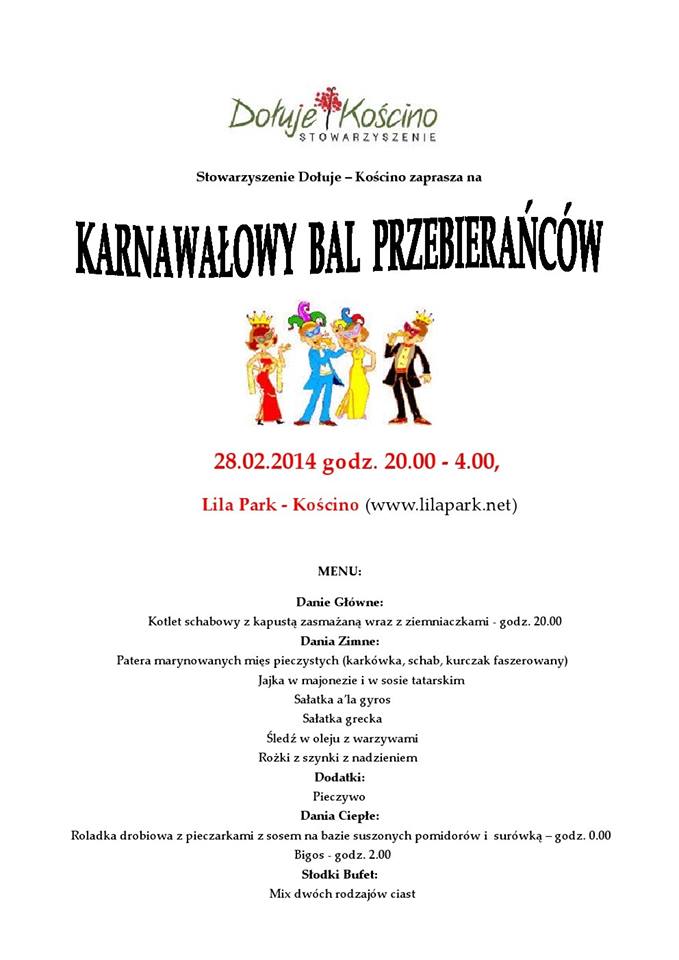 Materiał ilustracyjny: Bal Karnawałowy 28.02.2014